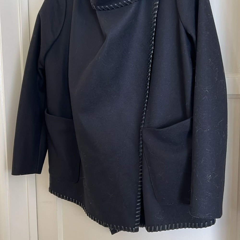ALLSAINTS, Black Wool Roux Jacket - Picture 3 of 10